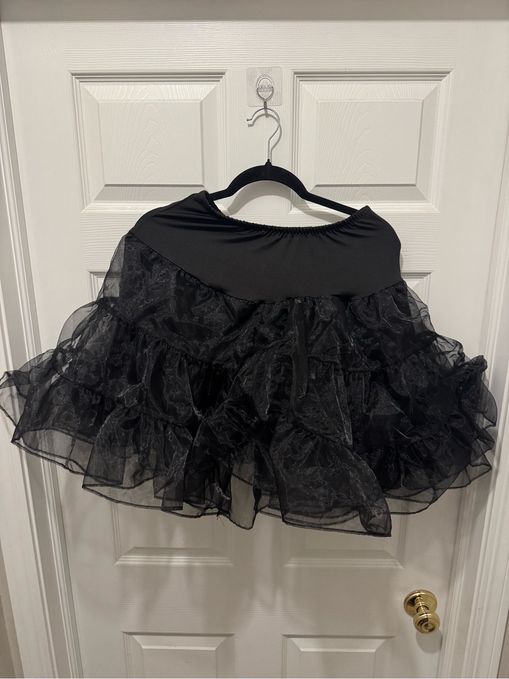Girls Black Layered Tulle crinoline size XL